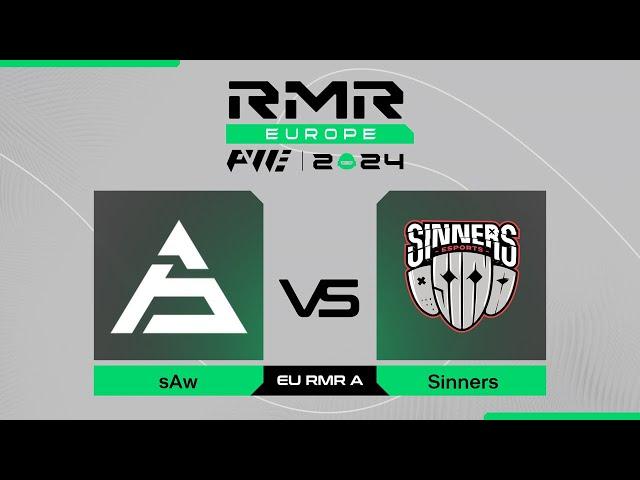 sAw проти Sinners | PWE CS2 EU RMR A 2024