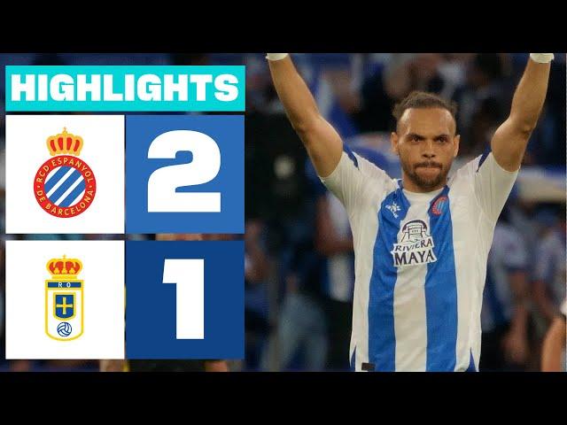 Highlights RCD Espanyol vs Real Oviedo (2-1)