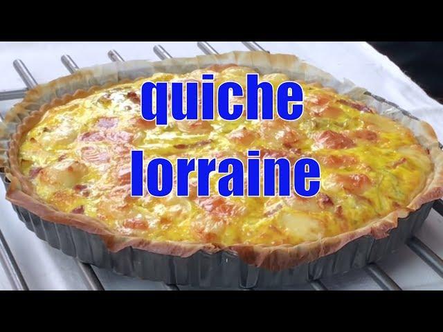 QUICHE LORRAINE ricetta facile veloce e gustosa