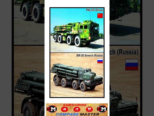 "PHL-03 vs BM-30 Smerch: A Comparison of China's and Russia's Rocket Launchers" #comprision #russia