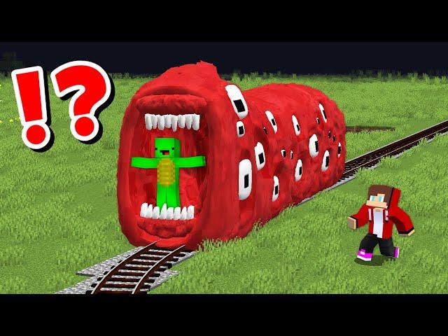 JJ and Mikey vs TRAIN EATER CHALLENGE in Minecraft / Maizen Minecraft