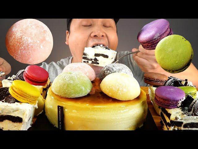 Sweet Tooth Day Twosome Cheesecake, Ice Box, Macaroon Dessert Special Mukbang~!!