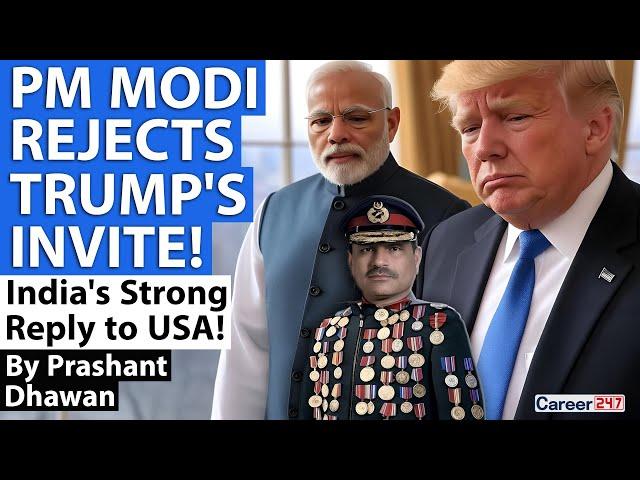 PM MODI REJECTS TRUMP'S INVITE! India's Strong Reply to USA!