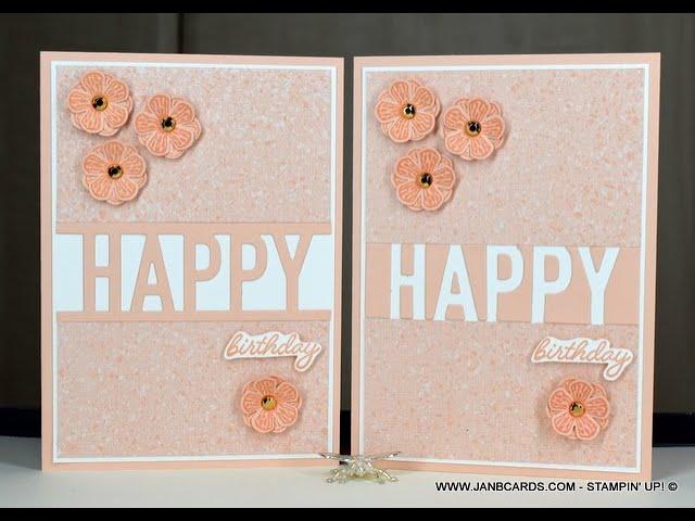 No.545 - Positive & Negative HAPPY - JanB UK Stampin' Up! Independent Demonstrator