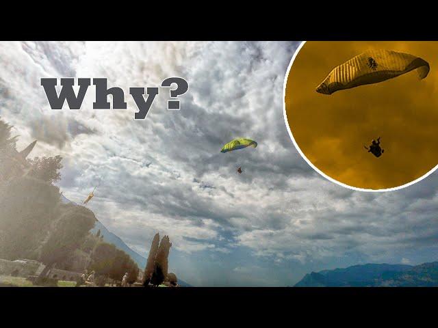 What went wrong? Paraglider low level collapse!