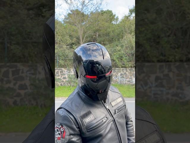 Cihan Gün making new videos with his #ironman #helmet #harleydavidson #acdc