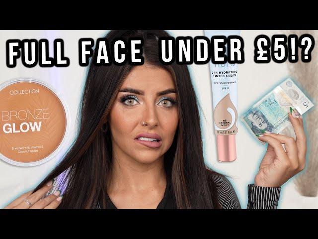 FULL FACE OF UNDER £5 MAKEUP! The *BEST* affordable products!