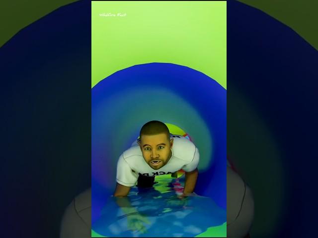When Get Stuck In A Water Slide #shorts #ytshorts