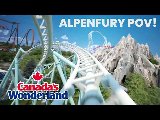 AlpenFury Front Row POV NEW for 2025 Canada's Wonderland Multi-Launch Coaster