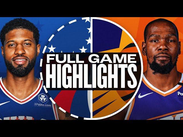 76ERS at SUNS | FULL GAME HIGHLIGHTS | November 4, 2024