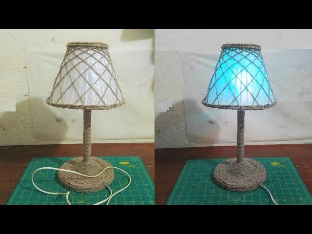 How To Make Table Lamp.Simple And Easy Craft