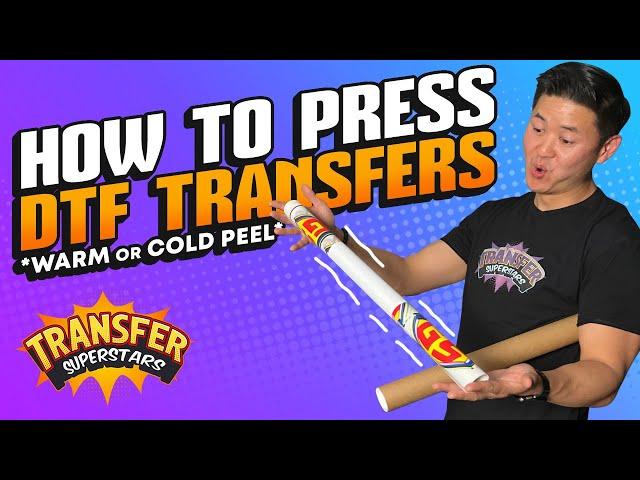 How To Press DTF (Direct to Film) Transfers on T-Shirts Step by Step Print Instructions | Warm Peel