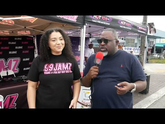 99 Jamz FM Miami's own DJ Nasty And CC doing the most Live in These Miami Christmas on 15th Ave