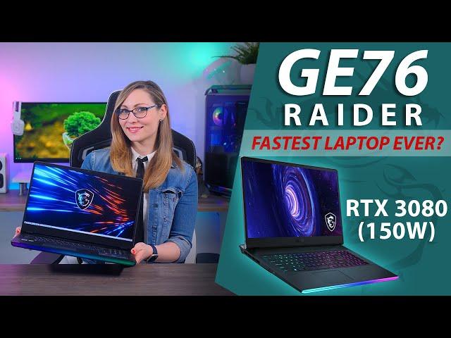The Fastest Gaming Laptop? - MSI GE76 Raider Review (150W RTX 3080, 4K 120Hz Display, i9-10980HK)