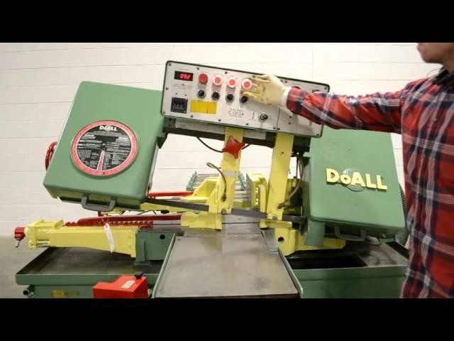 DoAll C-1213A 12″ x 13″ Automatic Horizontal Band Saw w/ Conveyor