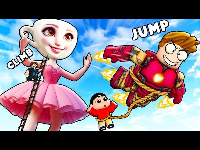 ROBLOX CLIMB AND JUMP TOWER WITH CHOP AND BALLERINA CAPPUCINA