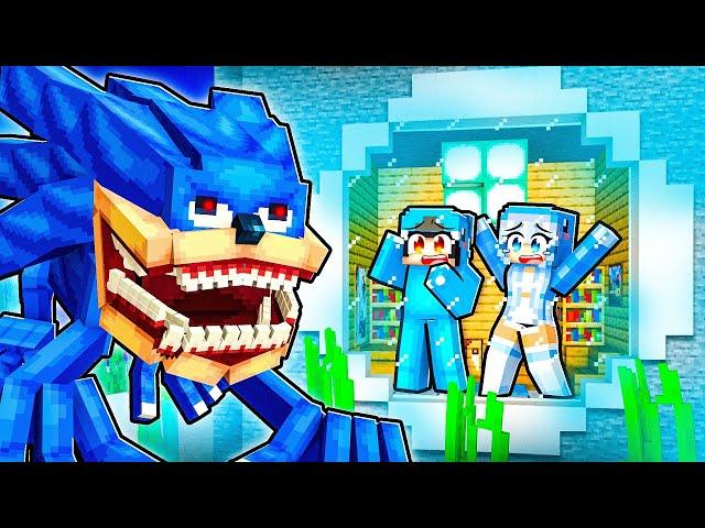 I Built a SECRET UNDERWATER House to Hide From SHIN SONIC With Crazy Fan Girl & TWIN SISTER!