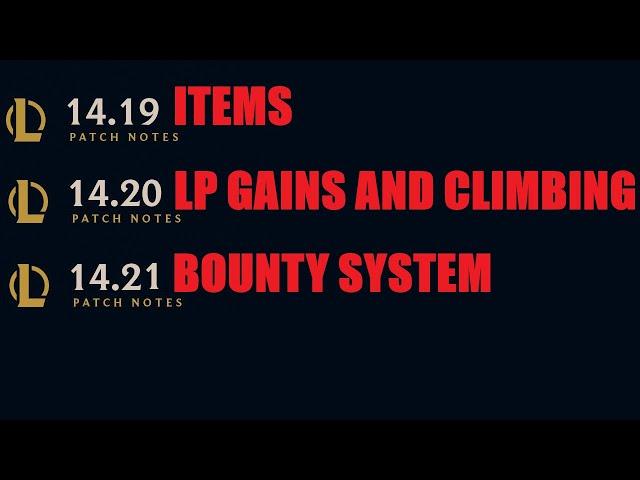 Items, LP Gains And Climbing, Bounty System