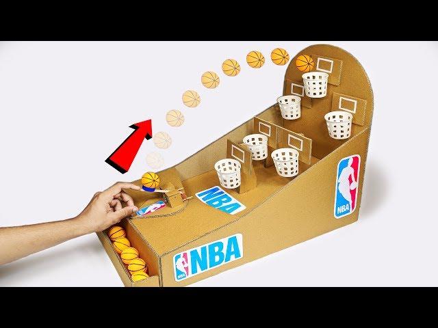 How to make NBA Basketball Board Game using Cardboard