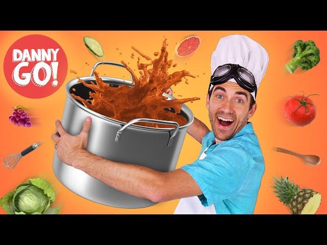 "In the Mood for Food!" Cooking Dance ‍ Brain Break | Danny Go! Songs for Kids