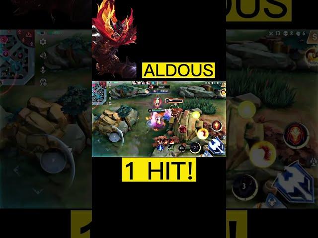 Aldous 1 Hit! #shorts #mlbb