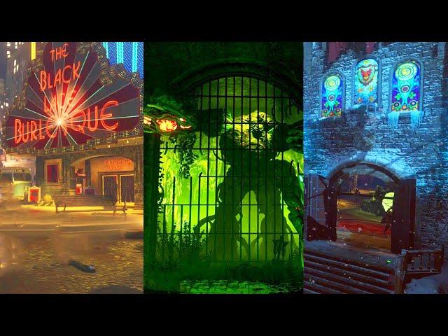 BLACK OPS 3 ZOMBIES: All Easter Eggs Completed in One Stream!