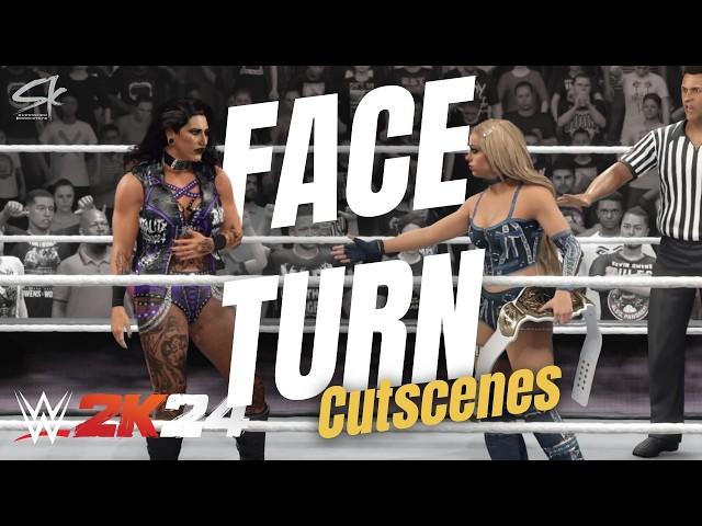 WWE 2k24 Top 10 FaceTurn Universe Mode CutScenes (+ Giulia and CAWs to download)