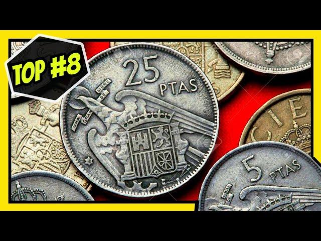  TOP 8: Monedas ESPAÑOLAS mas VALIOSAS (1939-1975) | PESETAS El Mundo de las Monedas