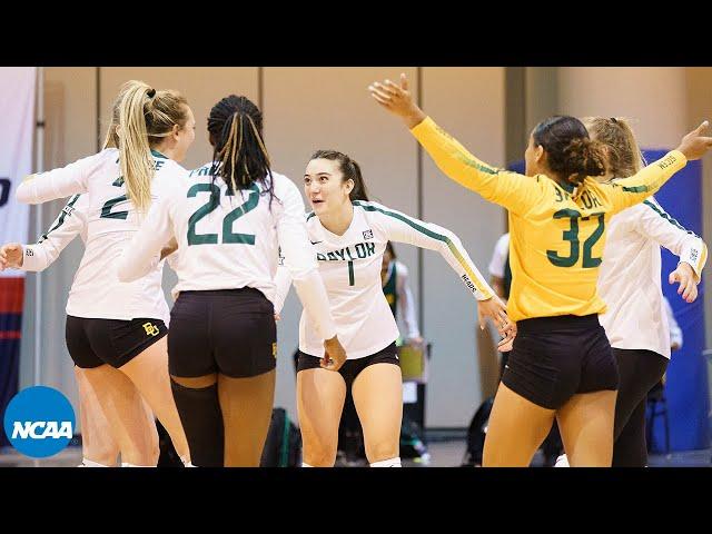 Full 5th set from Baylor-Pepperdine NCAA volleyball second round