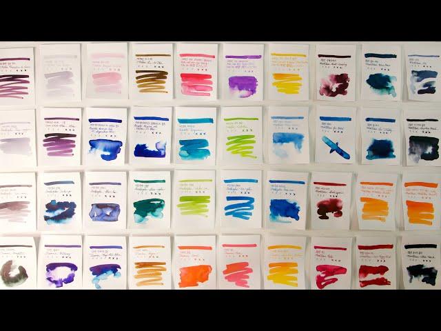 #2 [Eng sub] 만년필 잉크 차트 만들기 Fountain Pen Ink Swatch Day