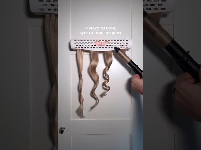 4 Ways To Curl With A Curling Iron #hairstyles #curlingiron #curls #hairtutorial