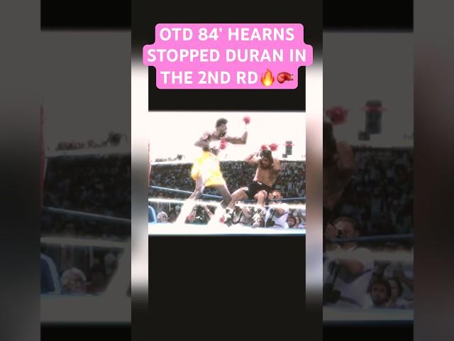 OTD 84’ HEARNS vs DURAN BOXING CLASSIC #boxing #boxingday #boxingnews #robertoduran #thomashearns