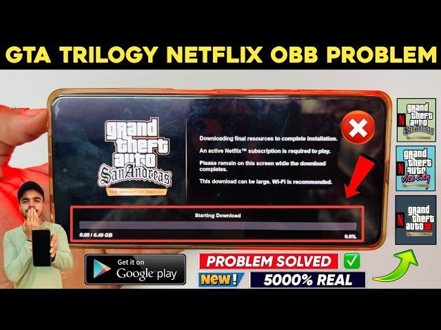  Gta Netflix Obb Download Problem | Gta San Andreas Netflix Resources Download Problem