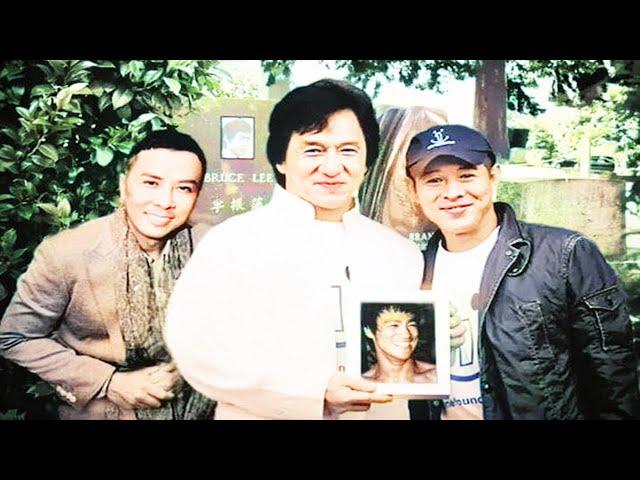 Jet Li Jackie Chan And Donnie Yen Visit Bruce Lee's Gravesite