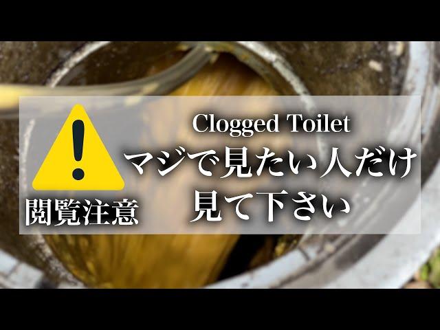 コレがトイレ詰まり！見たい人だけ見て下さい！！【メインチャンネルで非公開になった動画】