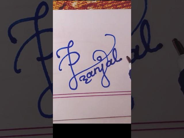 Pranjal name signature style️|#shorts#ytshorts#awesamhandwriting#signature l#bike