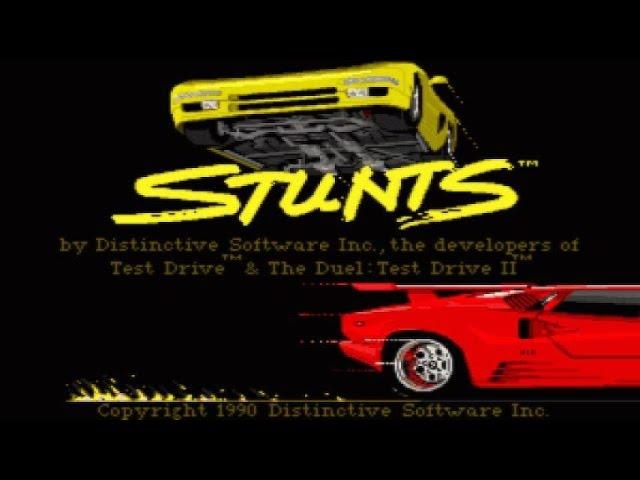 Stunts gameplay (PC Game, 1990)