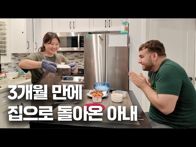 Survived Long Distance: Husband finally eats delicious home-cooked meal after 3 months!