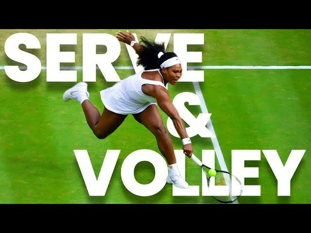 Rarest Play From Serena - Serve & Volley | SERENA WILLIAMS FANS