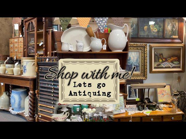 *NEW* SHOP WITH ME!! | LETS GO FIND FALL DECOR | ANTIQUING | HUGE ANTIQUE MALL | BRASS ARMADILLO