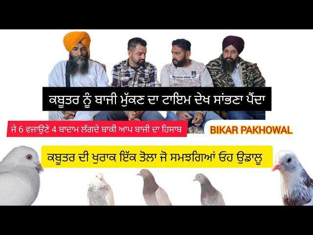 BIKAR PAKHOWAL ਕਿੰਨੇ ਬਾਦਾਮ ਦੇਕੇ ਕਿੰਨੇ ਵਜੇ ਤੱਕ ਉੱਡਦਾ ਕਬੂਤਰ ਇੱਕ ਤੋਲੇ ਦੀ ਖੁਰਾਕ ਬਾਜੀ ਮੁੱਕੀ ਦ ਕਰੋ ਟਇਮ ਨੋਟ