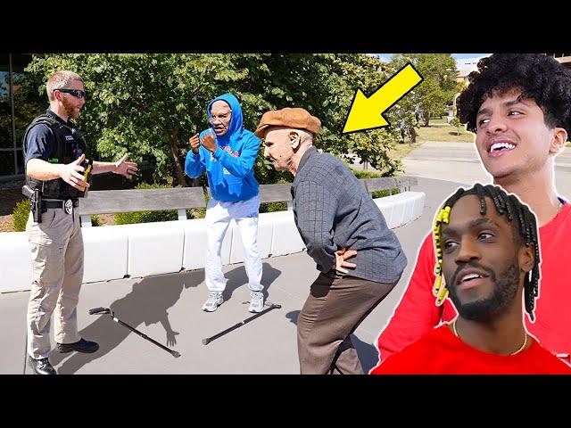 We Tried Fighting the Police as Fake Old Men!