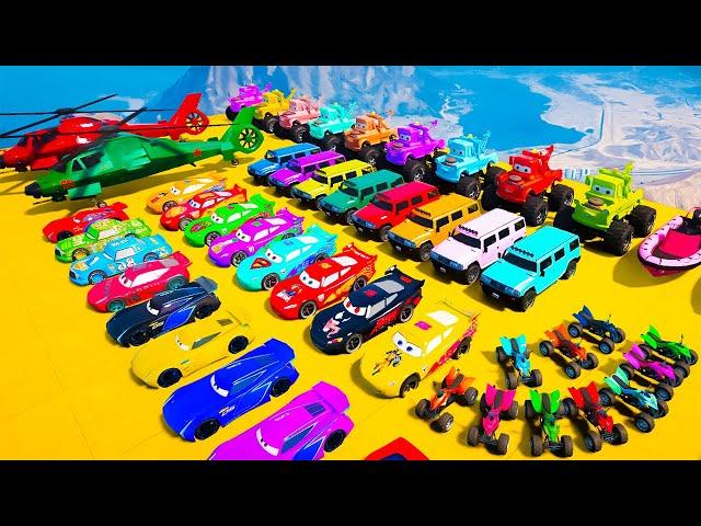 GTA V Mods  SPIDER-MAN Mega Stunt Challenge With Super Car, Motorcycle, Jet & Boat!