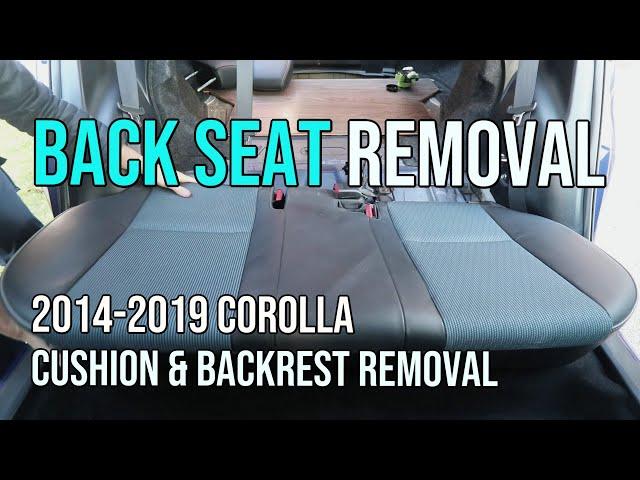 How to Remove The Back Seats - 2014-2019 Toyota Corolla, 2015, 2016, 2017, 2018