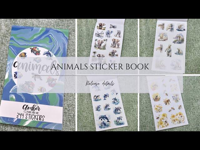 NEW Amber Plans Her Day Animals Sticker Book Flip Through | Release Details