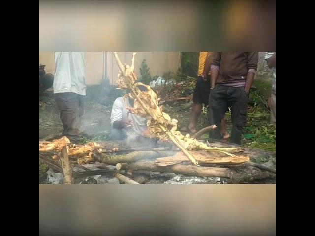 Acara Bakar ayam di Astrama putra puncak jaya 2020/21