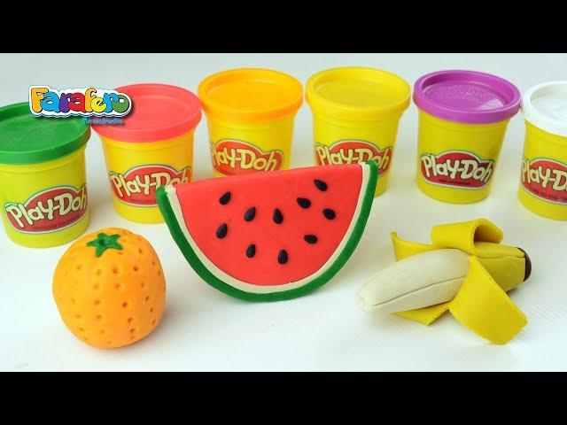 Play doh fruits العاب صلصال طين اصطناعي