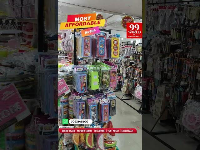 99 World by Master Marketing Begum Bazar Hyderabad #shopping #99marketing #begumbazar