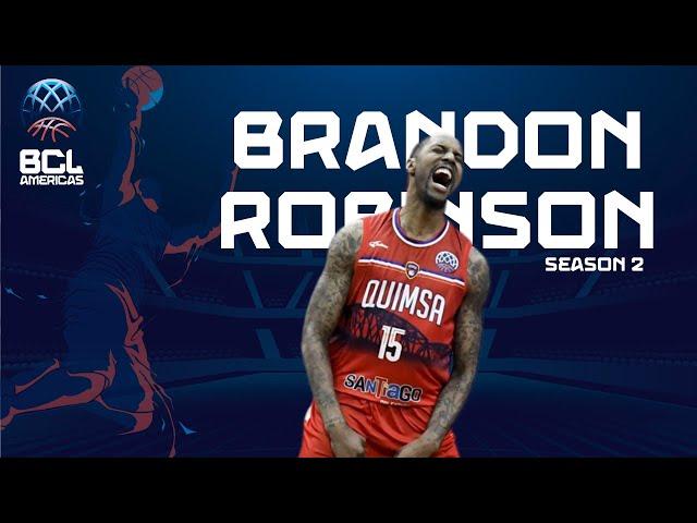 Brandon Robinson Top Plays of BCLA Season 2 | Basketball Champions League Americas