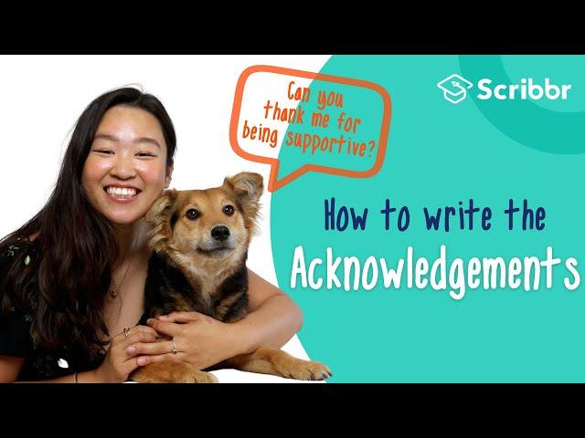 How to Write the Acknowledgements Section | Scribbr 